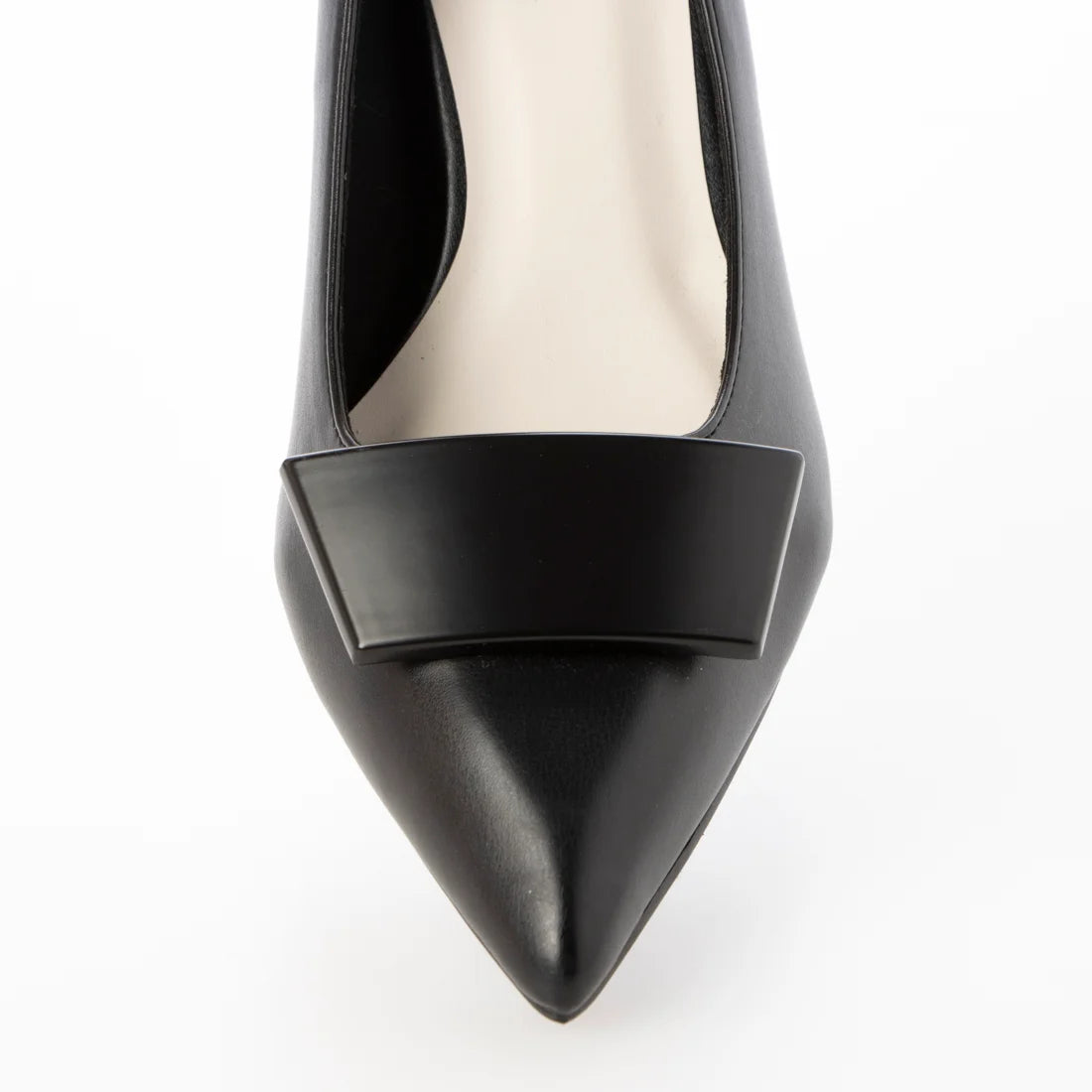 日本製 Launa Lea 5cm方扣尖頭高跟鞋 (573) (黑色 / Black)
