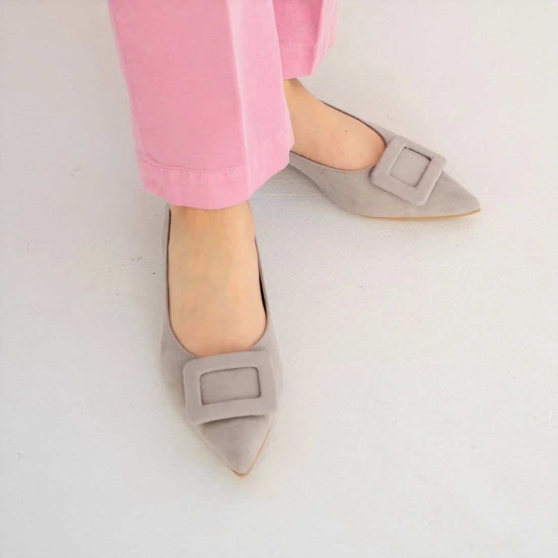 日本製 Launa lea 帶扣尖頭高跟鞋 (0459) Pink