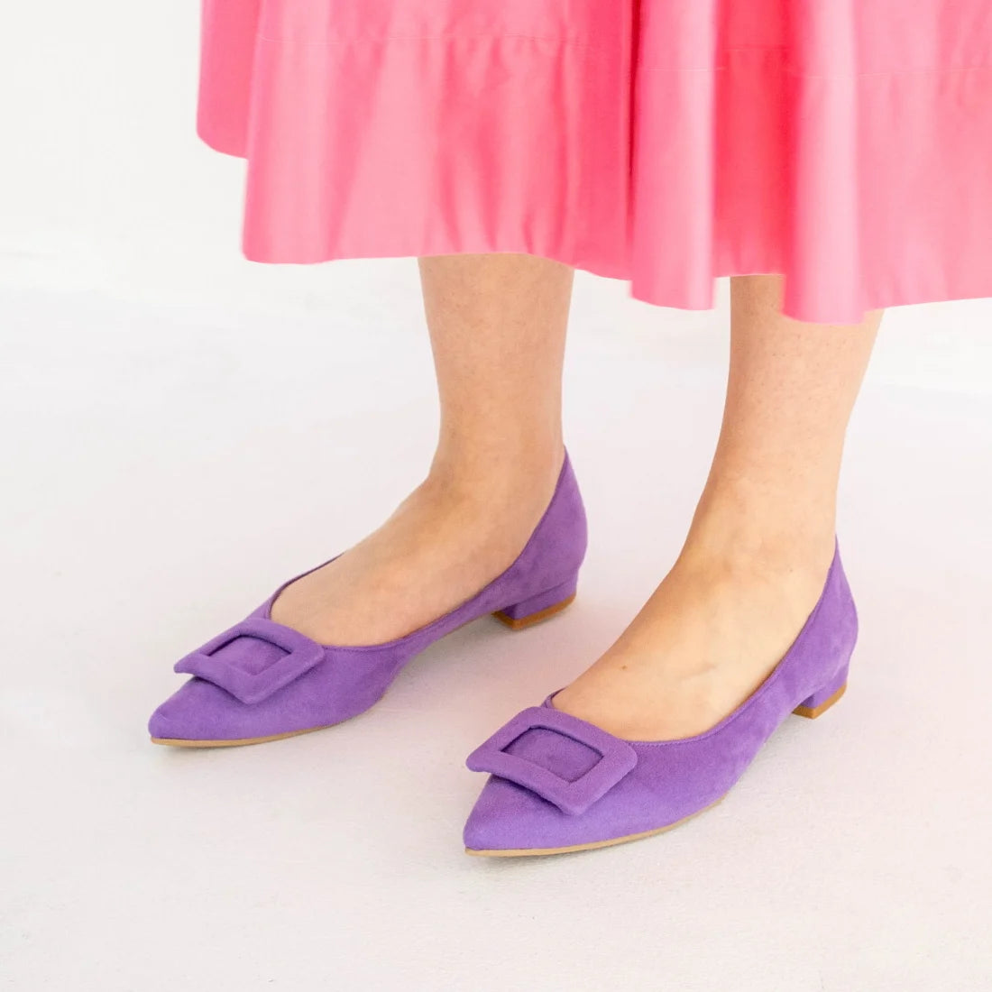 日本製 Launa lea 帶扣尖頭高跟鞋 (0459) Lavender