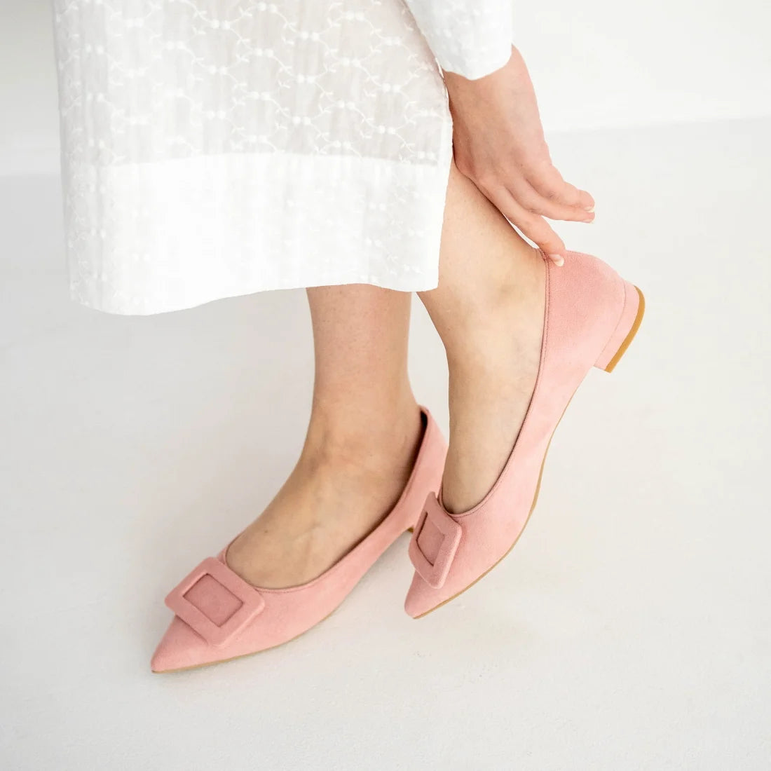 日本製 Launa lea 帶扣尖頭高跟鞋 (0459) Pink