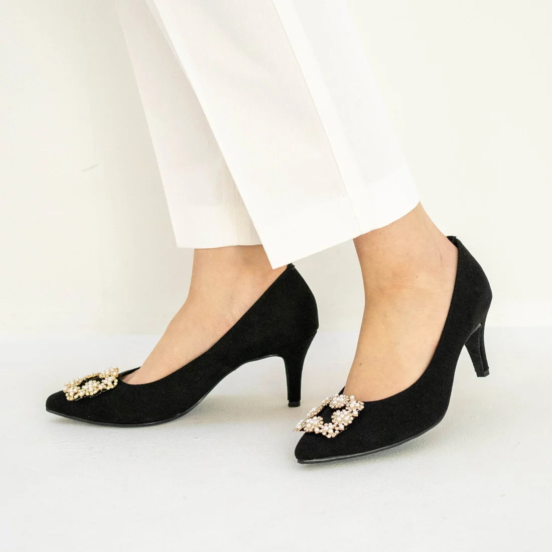 日本製 Launa lea Bijou 尖頭高跟鞋(0484) Ivory