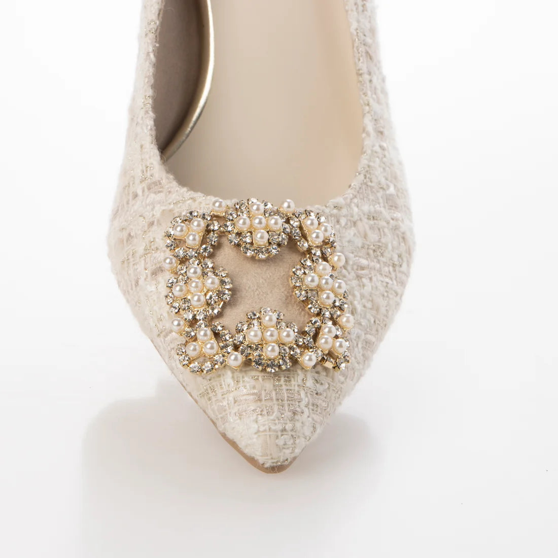 日本製 Launa lea Bijou 尖頭高跟鞋(0484) Ivory