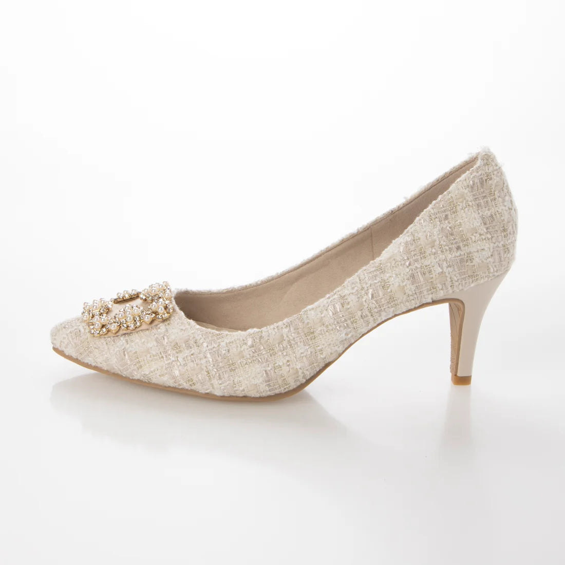日本製 Launa lea Bijou 尖頭高跟鞋(0484) Ivory