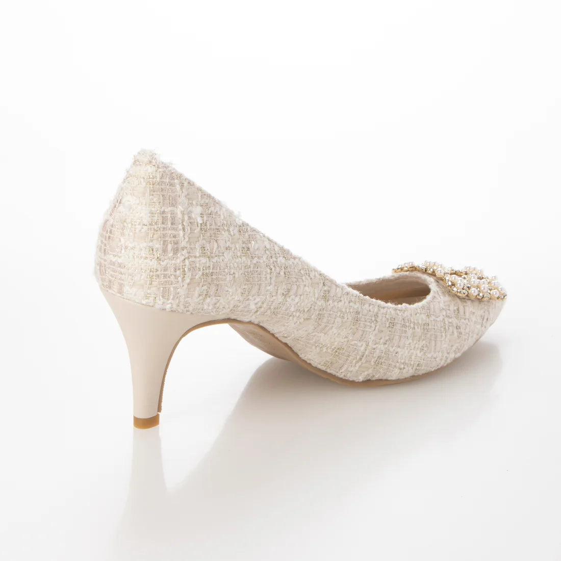 日本製 Launa lea Bijou 尖頭高跟鞋(0484) Ivory