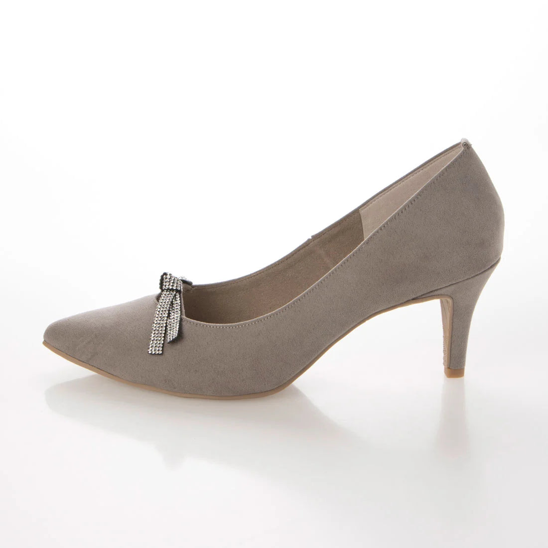 日本製 Launa lea Bijou 絲帶尖頭高跟鞋 (0531)(Grey S)