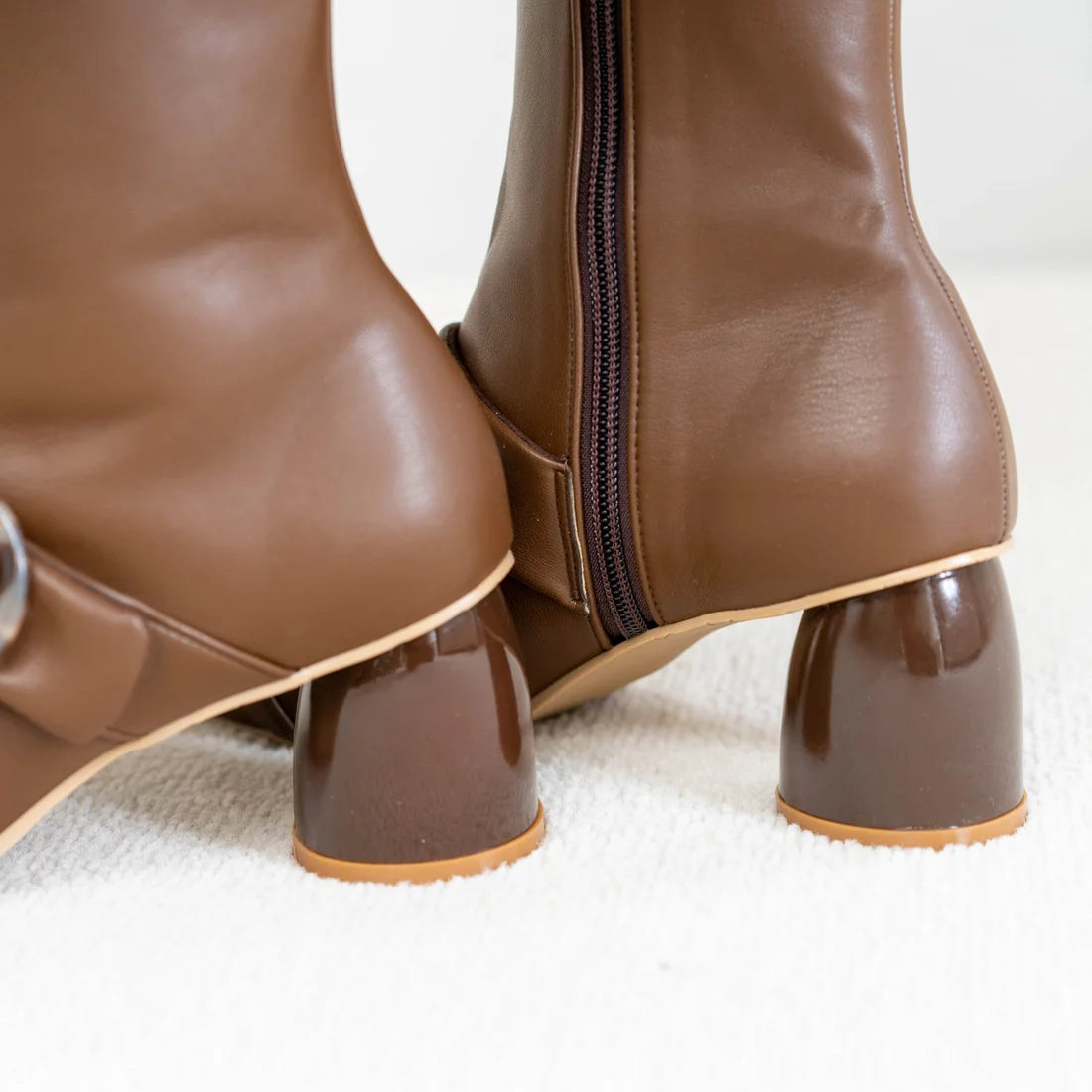 Launa lea Belt 方頭短靴 (0545)Camel
