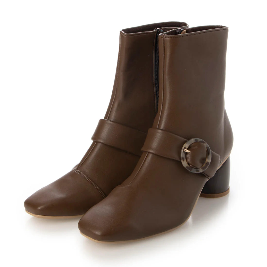 Launa lea Belt 方頭短靴 (0545)Camel