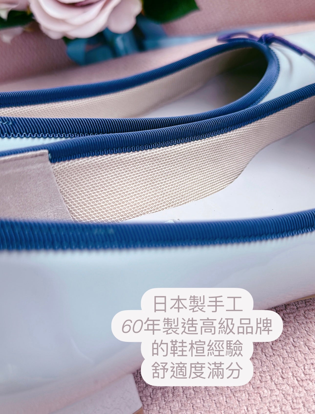 日本製Launa Lea x Grandioso 香港限定灰紫藍色晴雨3.5 cm尖頭鞋 (RB9402 / L grey)