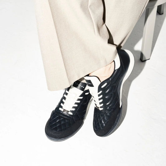 【新品預訂】日本潮牌Lucida 黑色 Propus 絎縫皮革運動鞋( 4446 BLK )