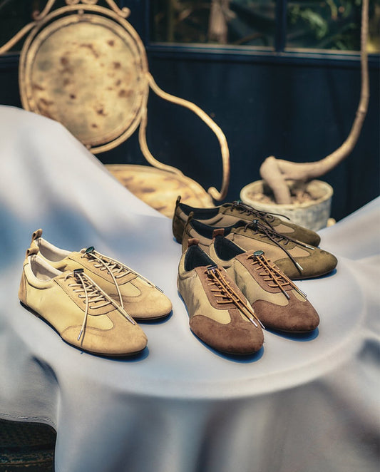 【新品預訂】日本製 Lauf Oletta    彈性鞋帶輕盈運動鞋(LH105A BROWN-S) (棕色)