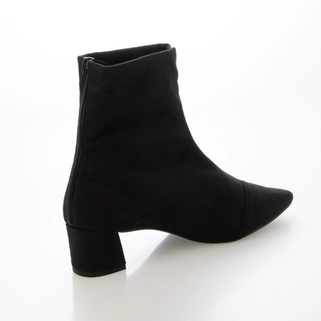 日本製 Launa Lea 4cm 彈性方頭短靴 (587)(黑色/Black S)