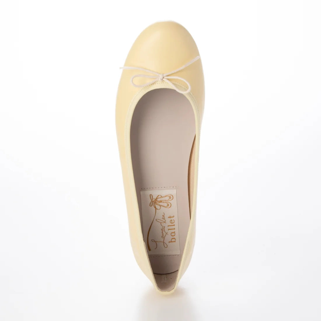 日本製 Launa lea 蝴蝶結圓頭啞面芭蕾晴雨鞋( RB1001A ) (黃色/Yellow)