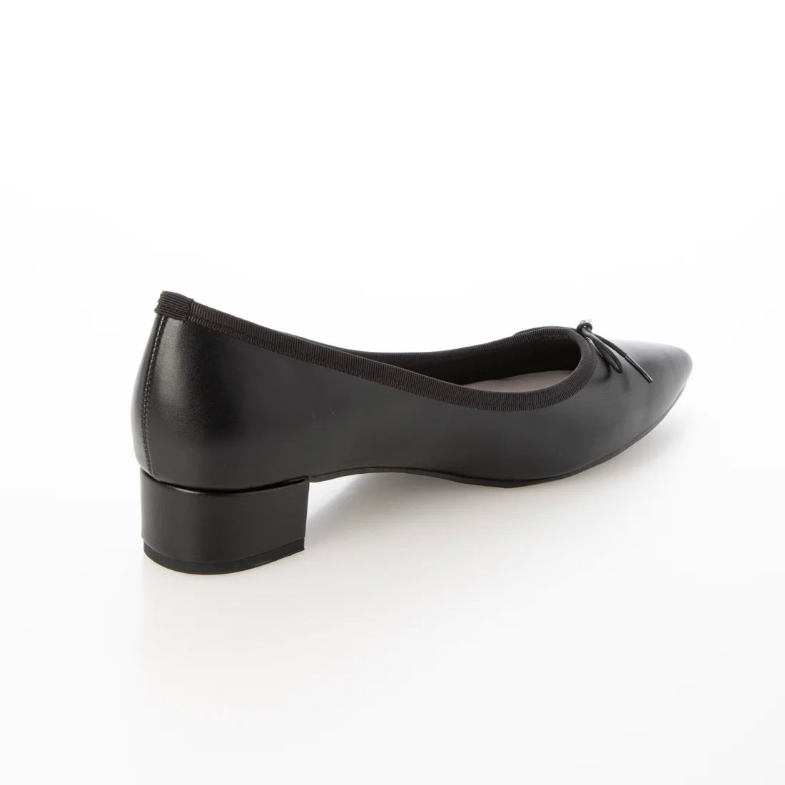 日本製 Launa lea 3.5cm踭蝴蝶結尖頭啞面芭蕾晴雨鞋 ( RB9001A ) (黑色/Black)