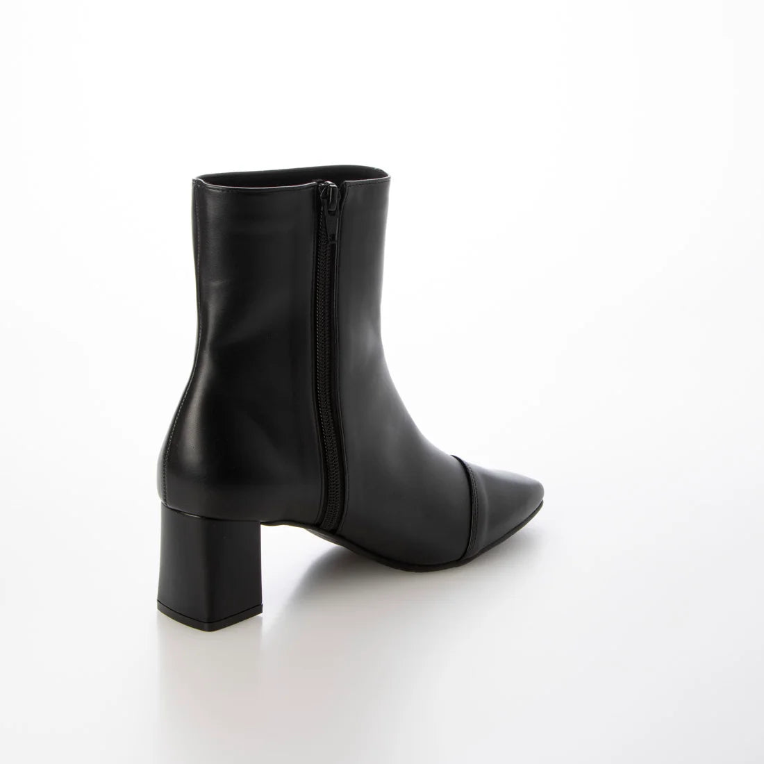 日本製 Launa Lea 6cm方頭短靴 (582)(黑色/Black)