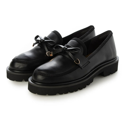 【新品預訂】日本製Emma Francis   蝴蝶結樂福鞋(黑色光滑)(2002f P101) BLK