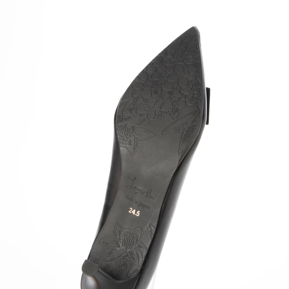 日本製 Launa Lea 5cm方扣尖頭高跟鞋 (573) (黑色 / Black)