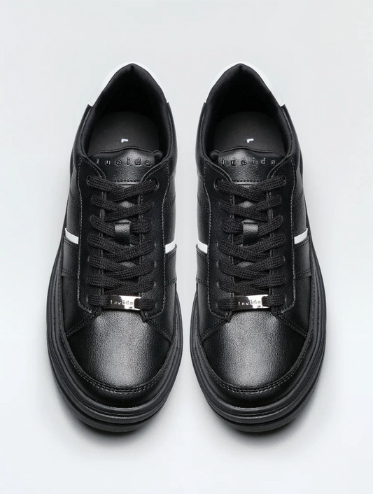 日本潮牌Lucida 黑色 Rotanev 時尚休閒厚底運動鞋( 3574 NBLK )