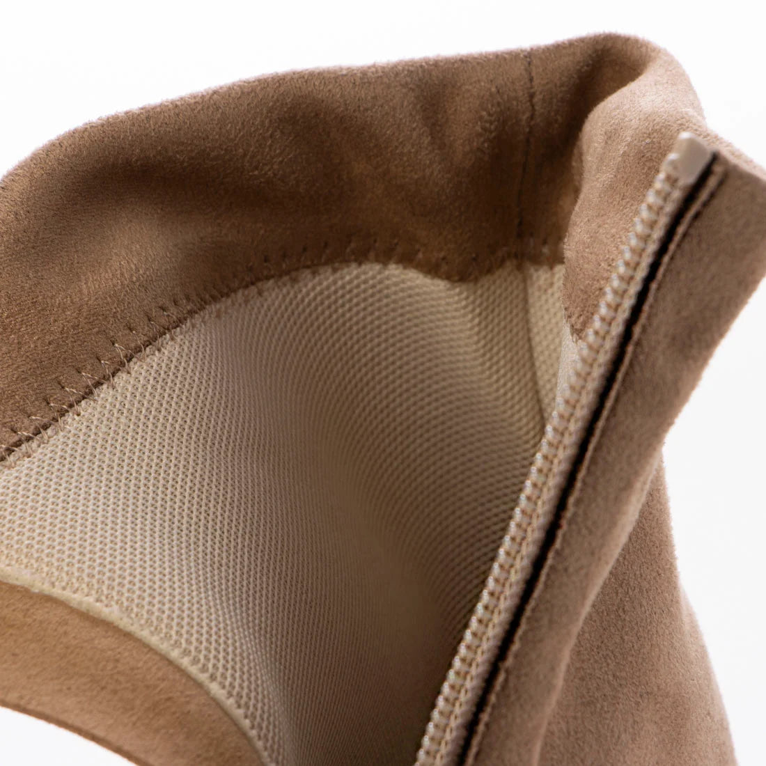 日本製 Launa Lea 4cm 彈性方頭短靴 (587)(杏色/beige S)