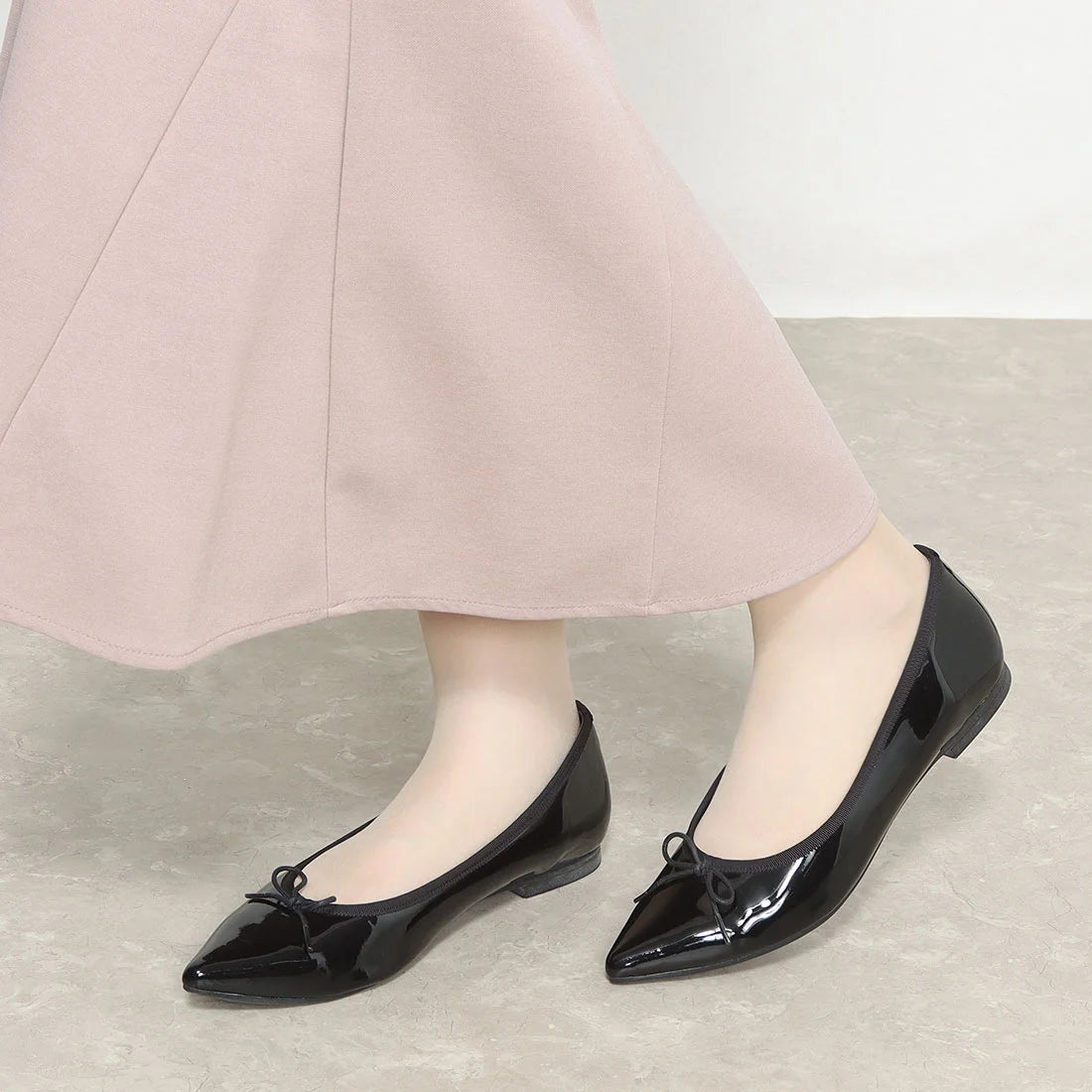 日本製 Launa lea 尖頭芭蕾舞鞋 (RB4401A) Black E