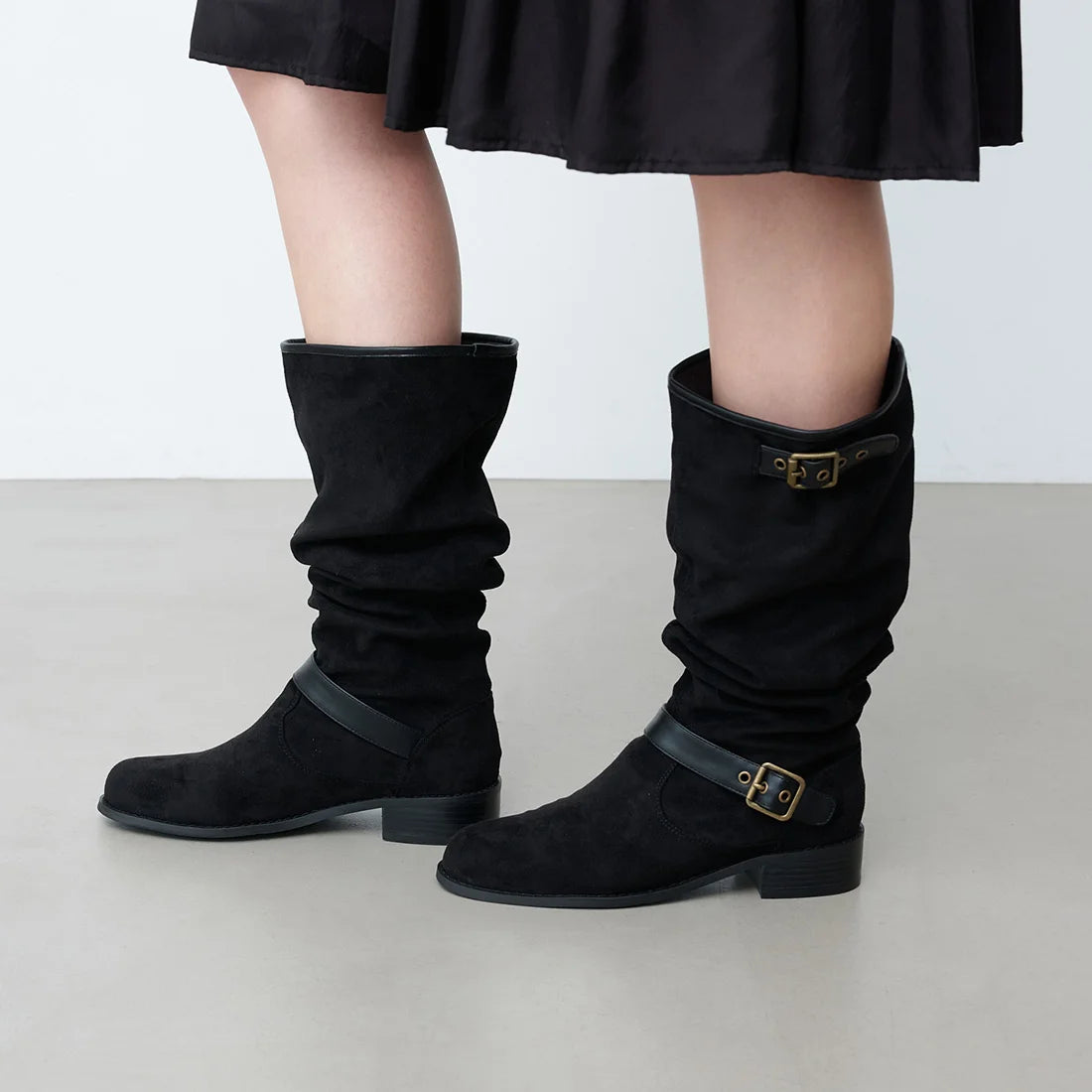 【新品預訂】Launa lea 寬鬆長靴 (S156) (黑色S/ Black S)
