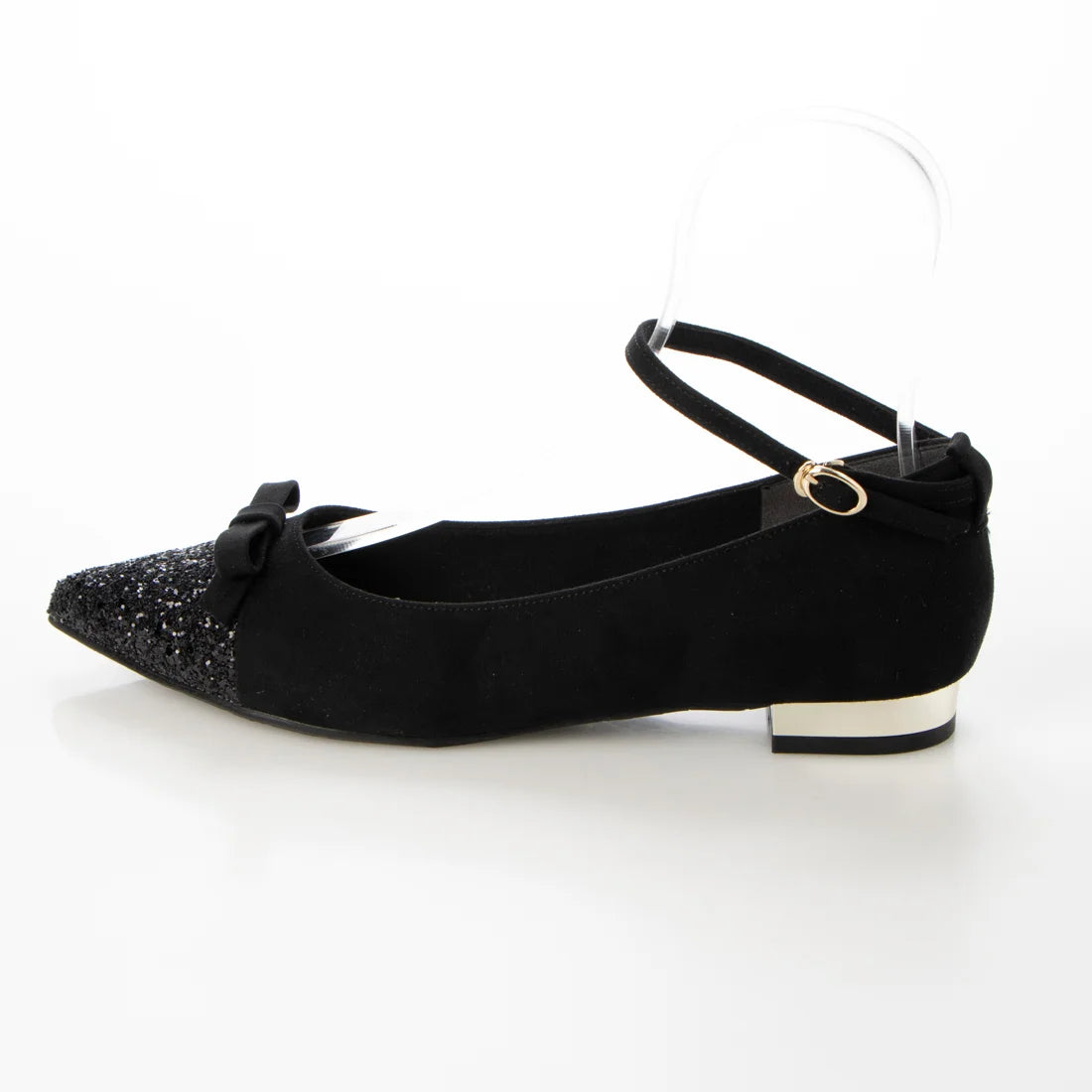 日本製 Launa lea 尖頭蝴蝶結低跟鞋 (0502) Black S/C