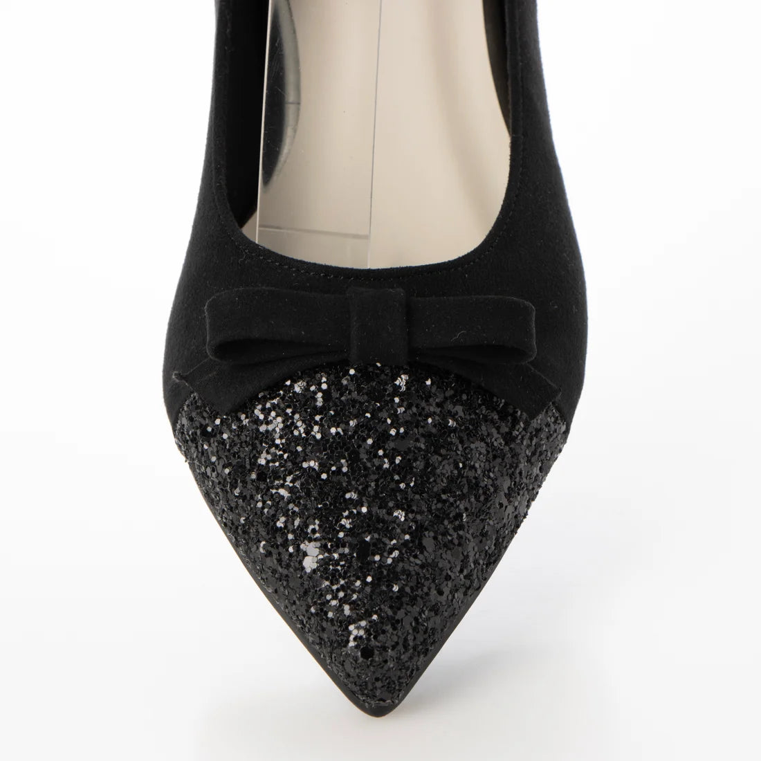 日本製 Launa lea 尖頭蝴蝶結低跟鞋 (0502) Black S/C