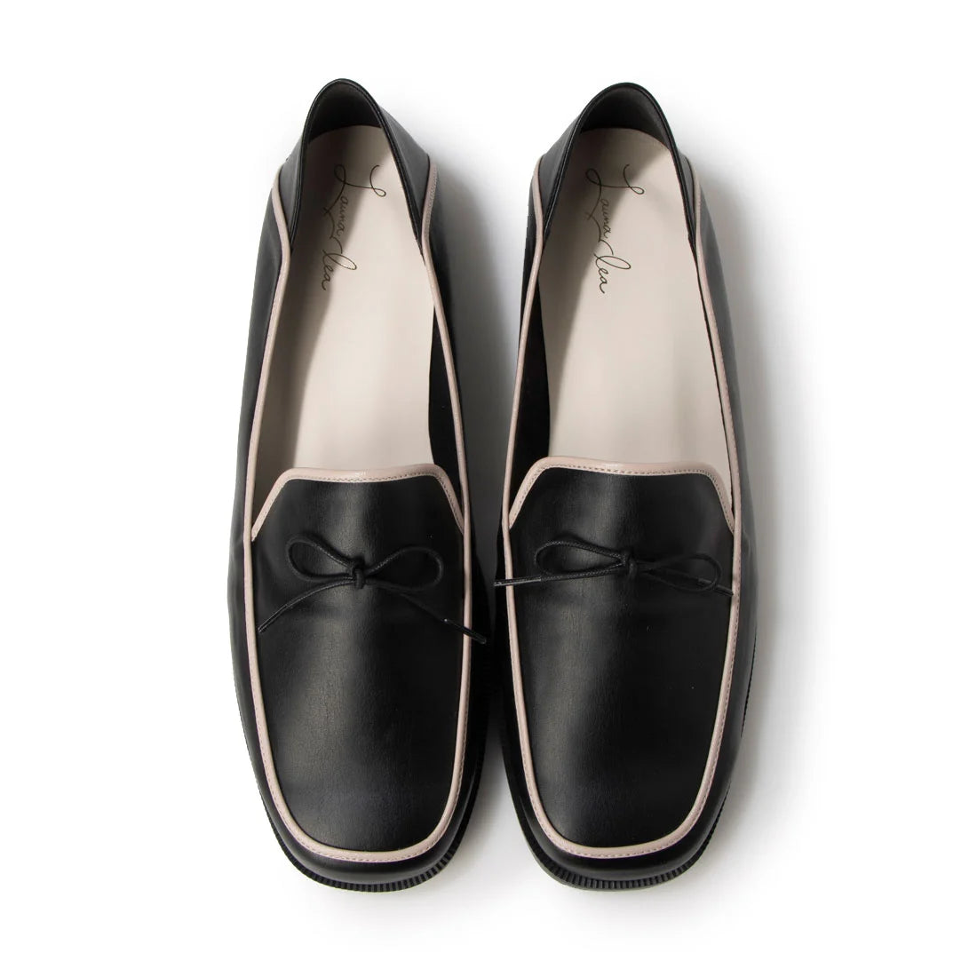 日本製 Launa Lea 蝴蝶結方頭 Loafer (0504) Black C