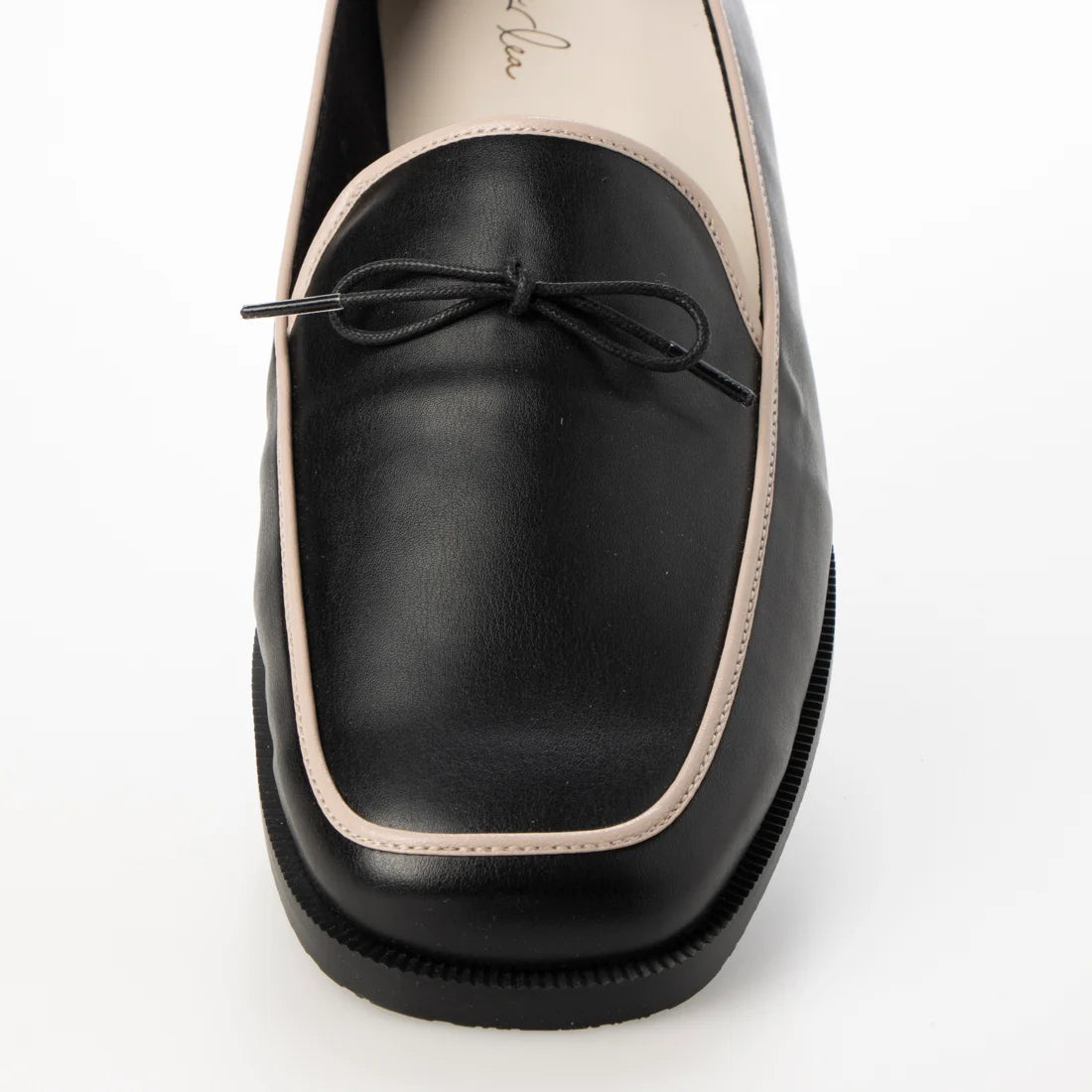 日本製 Launa Lea 蝴蝶結方頭 Loafer (0504) Black C
