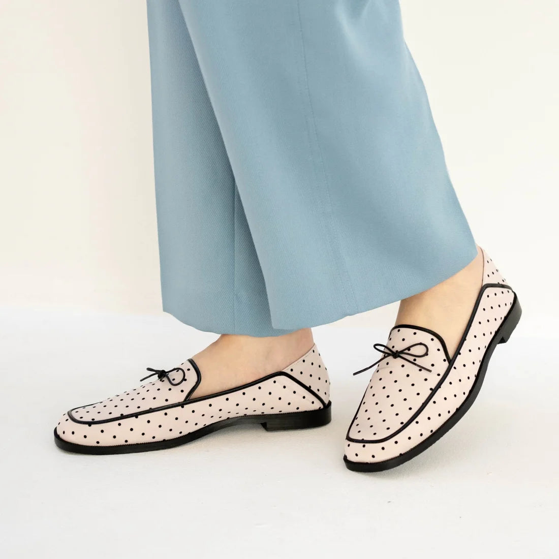 日本製 Launa Lea 蝴蝶結方頭 Loafer (0504) Ivory C