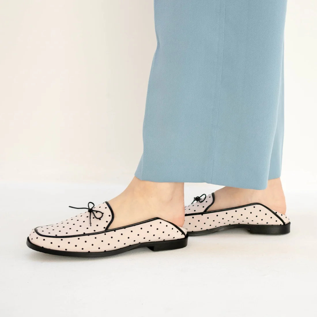 日本製 Launa Lea 蝴蝶結方頭 Loafer (0504) Pink Beige Z/C