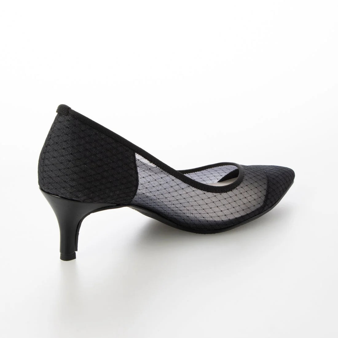 日本製 Launa Lea 輕紗尖頭高跟鞋 (0507) Black Z
