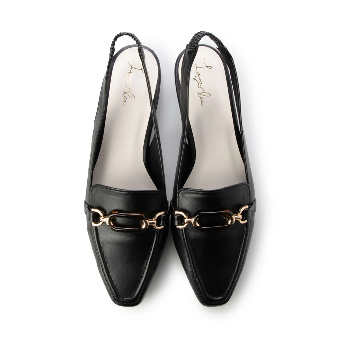日本製 Launa Lea 方頭搭帶 Loafer (0508) Black