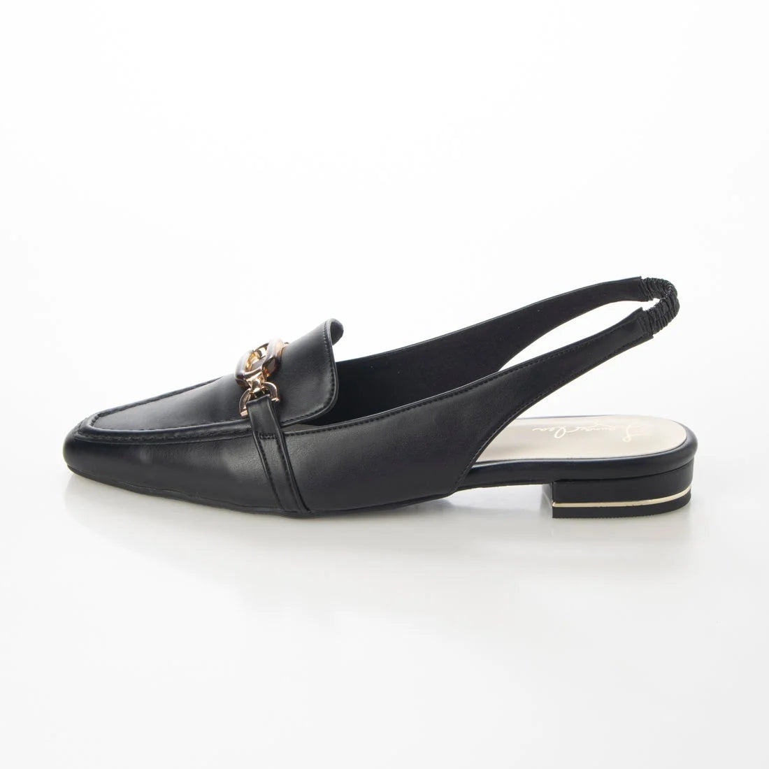 日本製 Launa Lea 方頭搭帶 Loafer (0508) Black