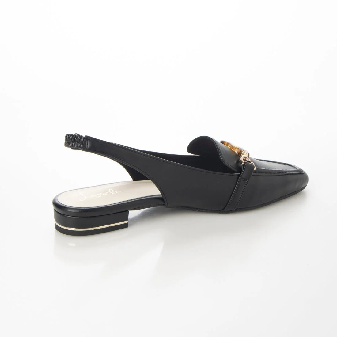 日本製 Launa Lea 方頭搭帶 Loafer (0508) Black