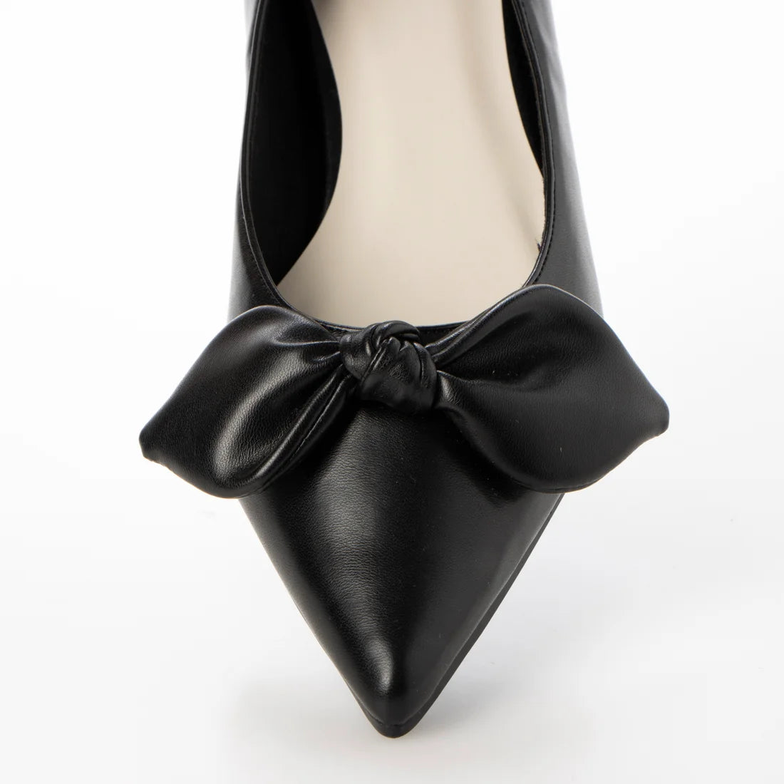 日本製 Launa Lea 尖頭絲帶平底鞋 (0509) Black