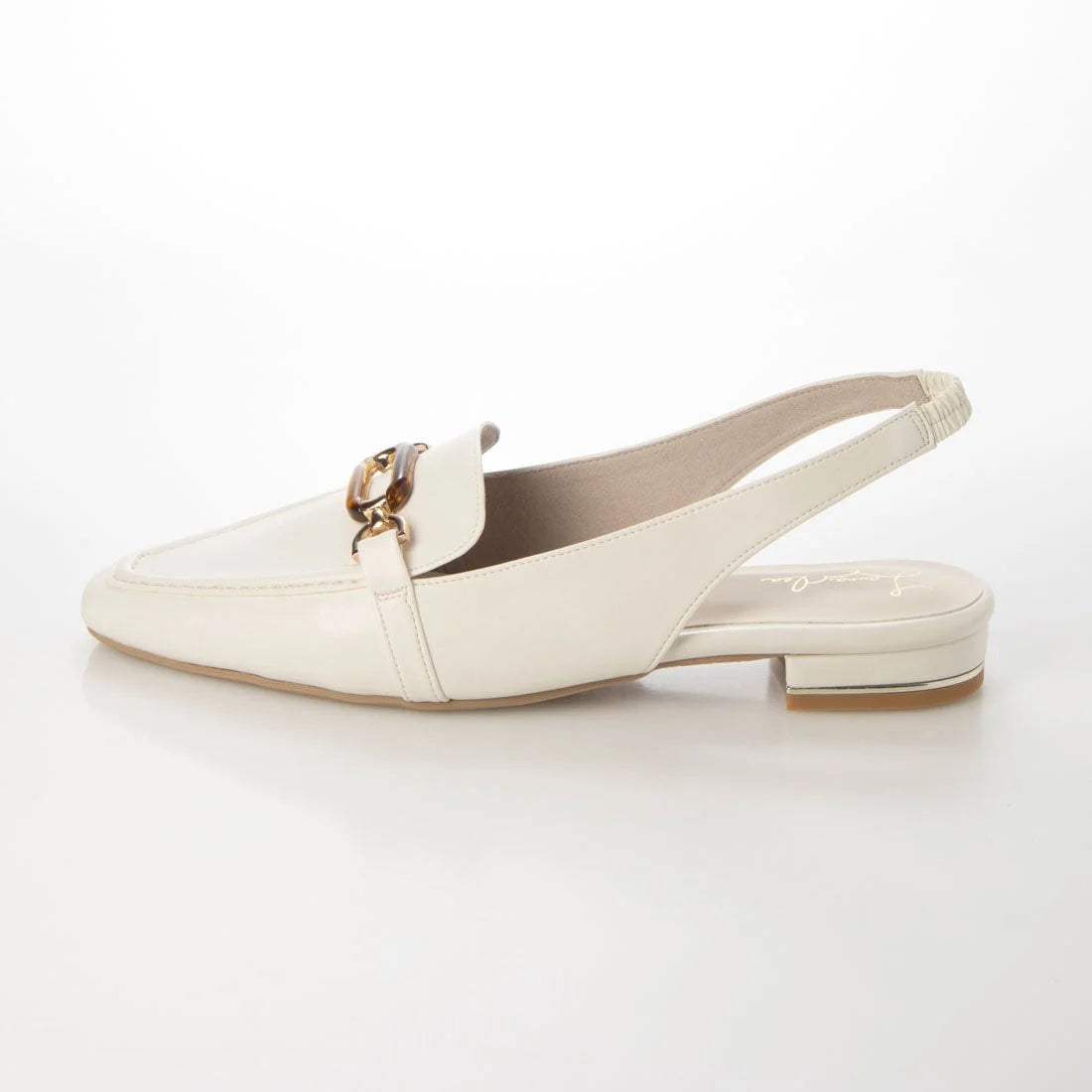 日本製 Launa Lea 方頭搭帶 Loafer (0508) Ivory
