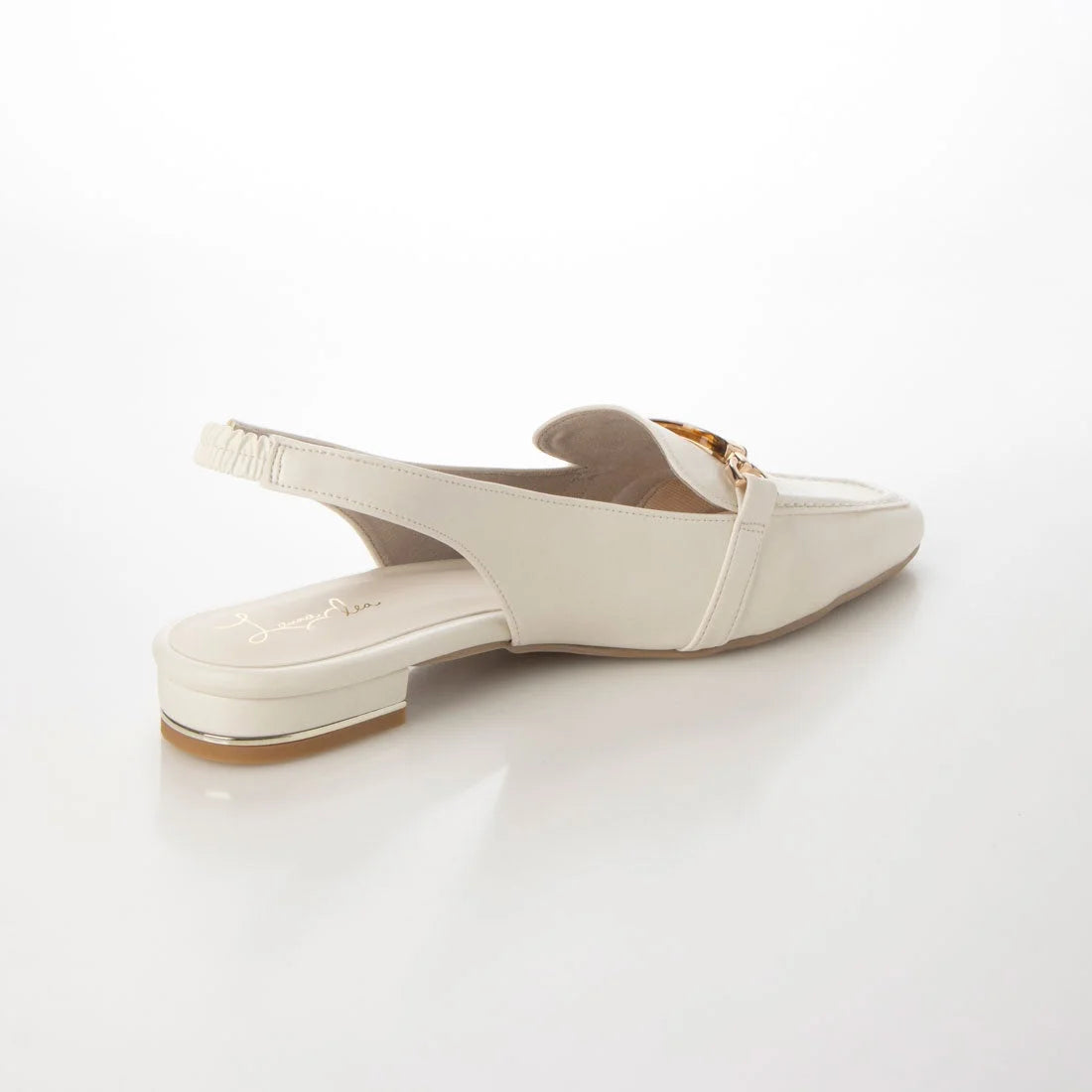 日本製 Launa Lea 方頭搭帶 Loafer (0508) Ivory