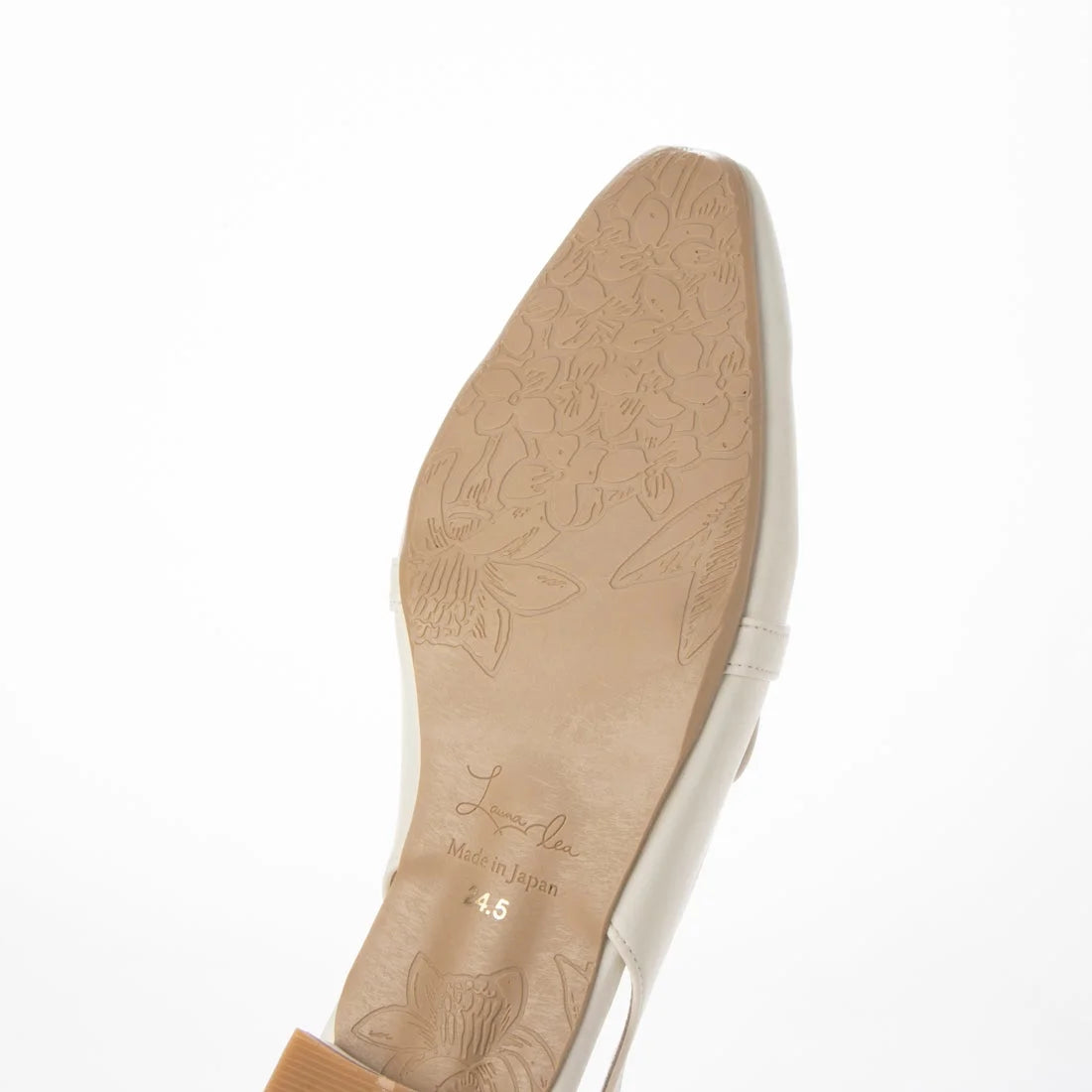 日本製 Launa Lea 方頭搭帶 Loafer (0508) Ivory