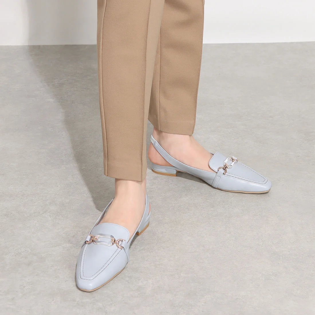 日本製 Launa Lea 方頭搭帶 Loafer (0508)
