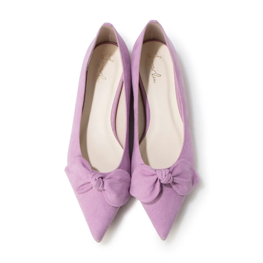 日本製 Launa Lea 尖頭絲帶平底鞋 (0509) Lavender S