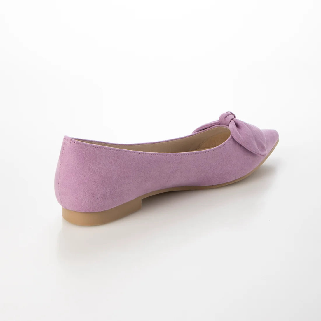 日本製 Launa Lea 尖頭絲帶平底鞋 (0509) Lavender S