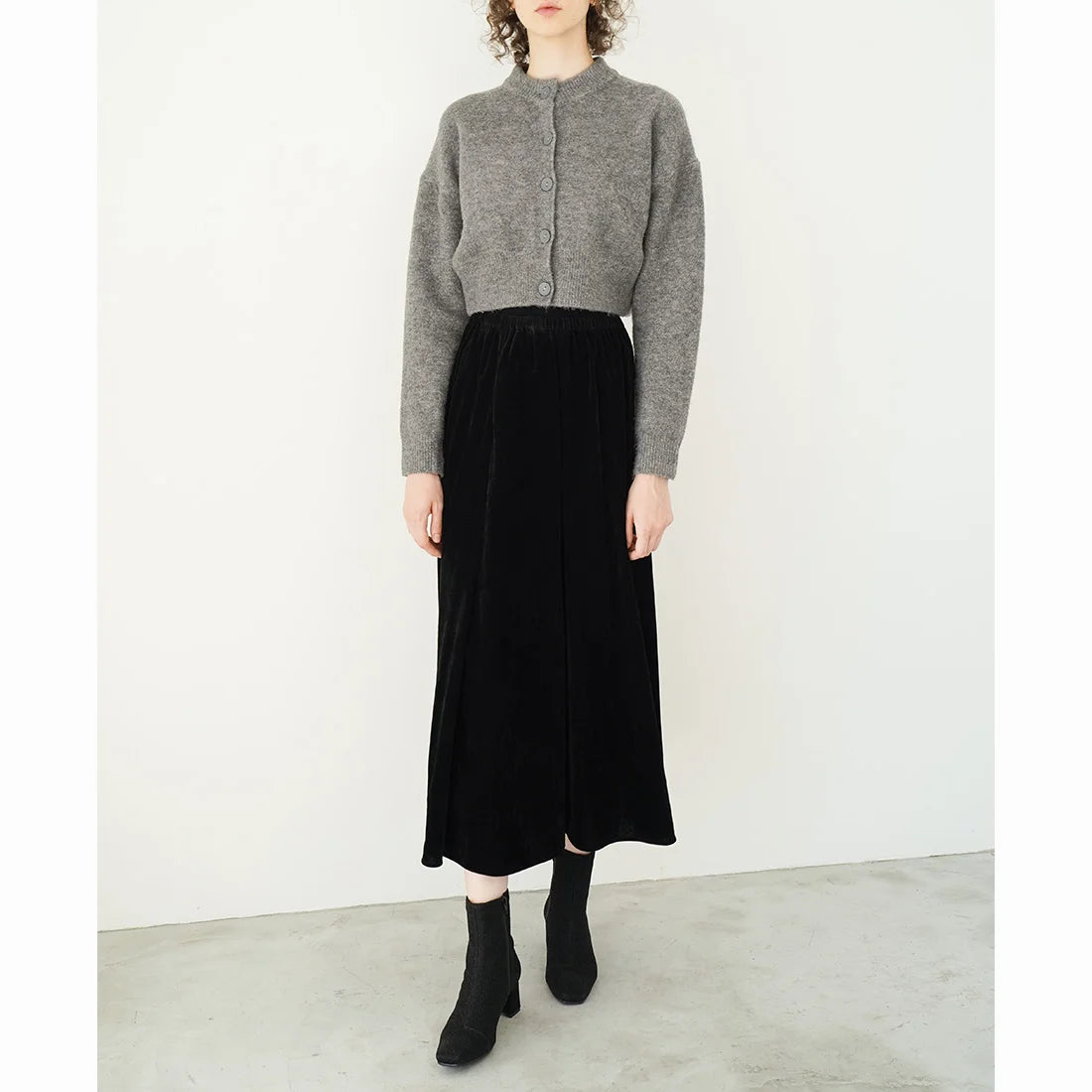 日本製 Launa Lea 6cm閃閃方頭短靴 (582)(黑色Z/Black Z)