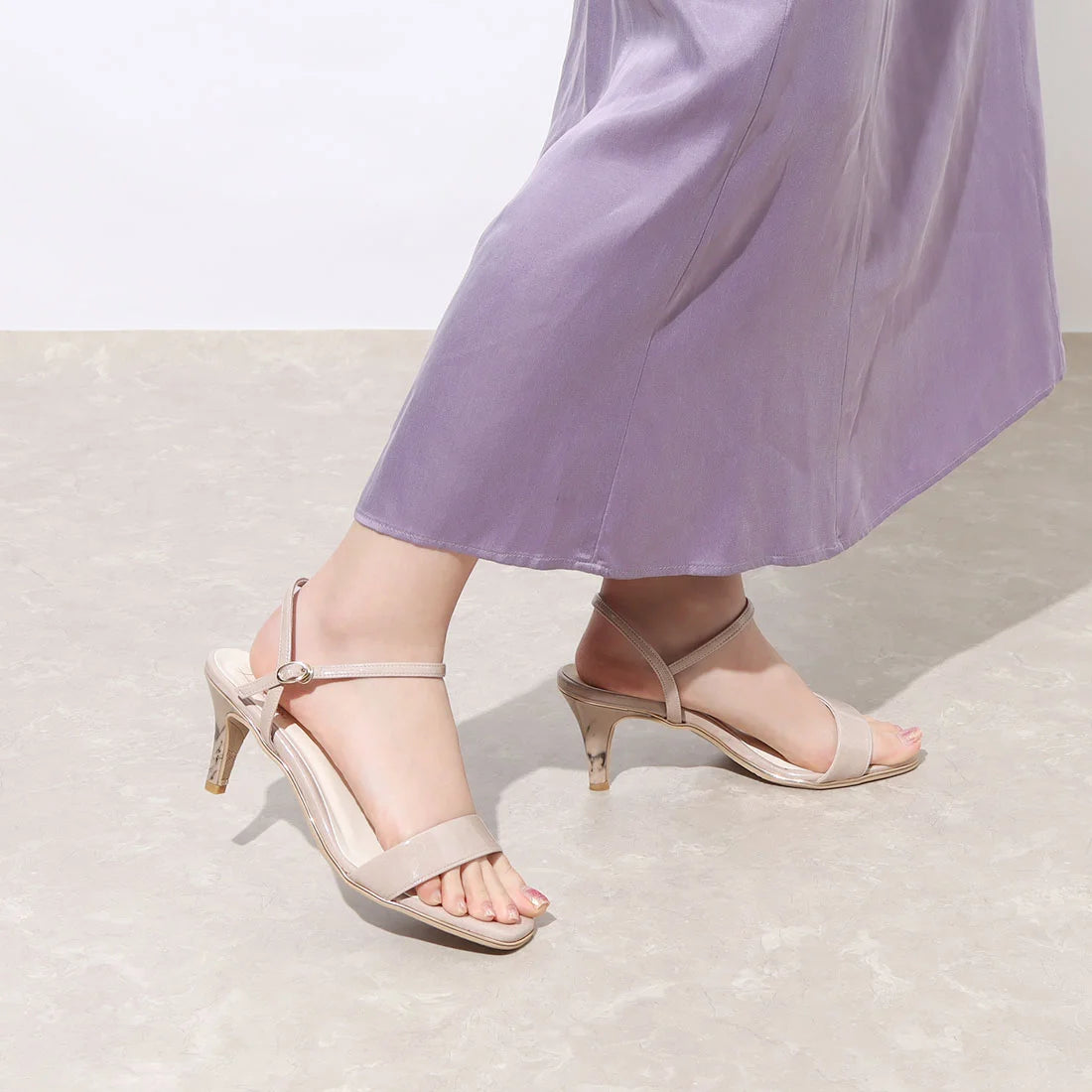 日本製 Launa Lea 幼帶鞋跟涼鞋 (0515) Lavender S