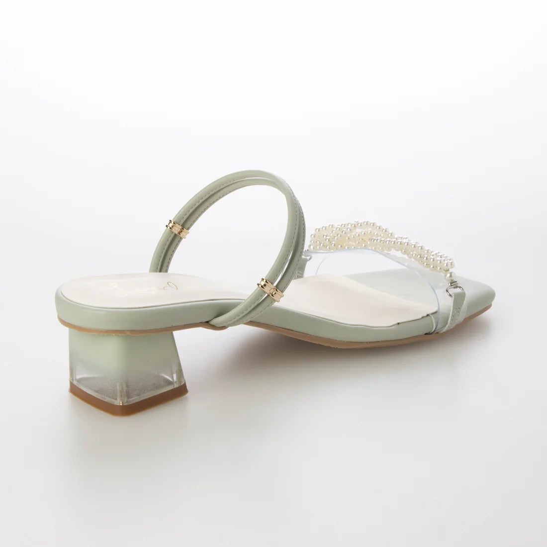 日本製 Launa Lea 2way 珍珠細帶涼鞋 (0519) Mint