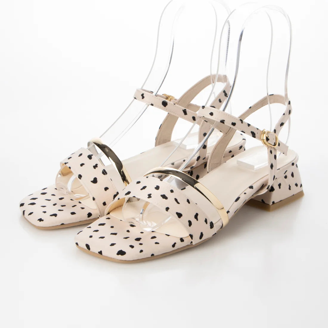 日本製 Launa lea 細方頭綁帶涼鞋 (521) Pink Beige Z/C