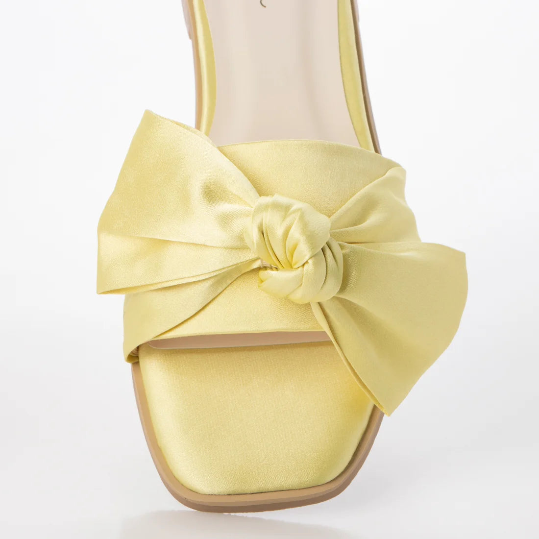 日本製 Launa Lea 絲帶方頭平底涼鞋 (524) Yellow Z