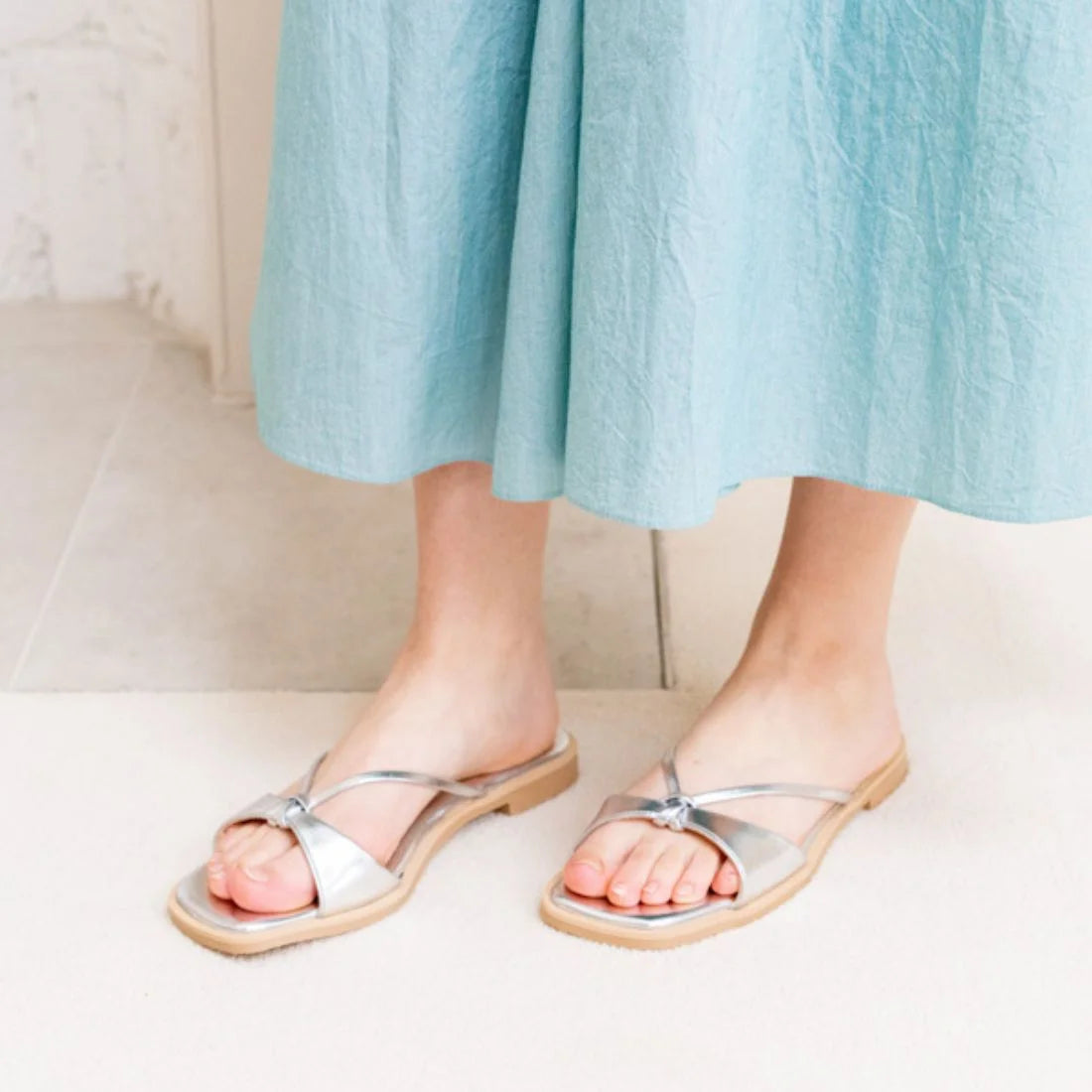 日本製 Launa Lea 設計方頭涼鞋 (525) Black