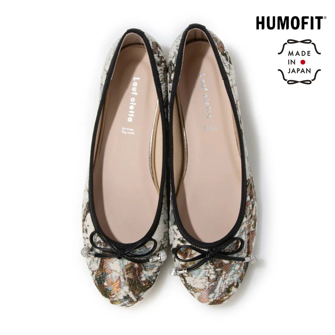 【新品預訂】日本製 Lauf Oletta   珍珠水鑽芭蕾舞鞋(LH126 Ivory Z/C) (象牙色)