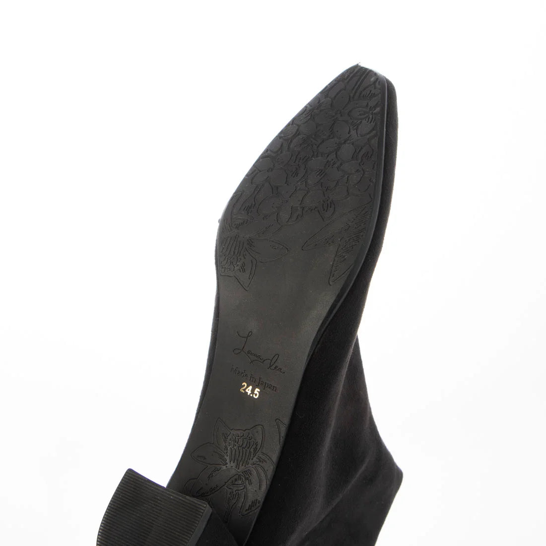 日本製 Launa Lea 4cm 彈性方頭短靴 (587)(黑色/Black S)