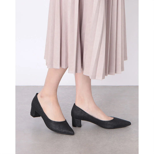 【新品預訂】日本製 Lauf Oletta 4.5cm踭尖頭高跟鞋(LH125 Black-Z) (黑色)